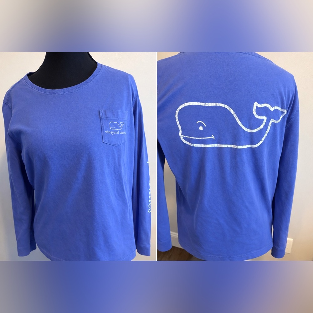 Vineyard Vines Long Sleeve Pocket Tee – Size Medium